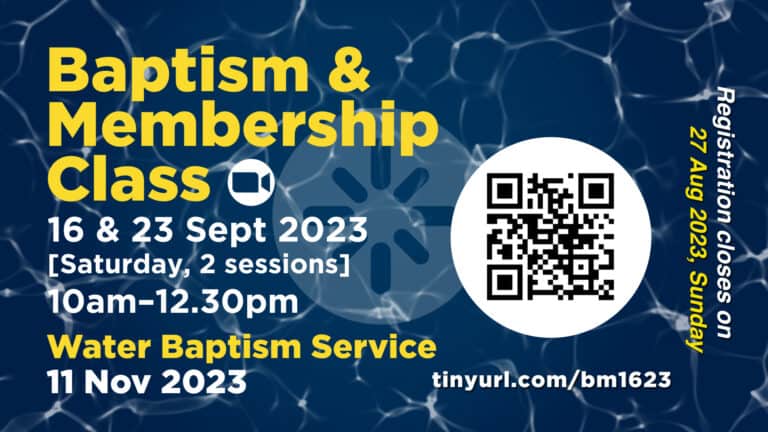 Baptism Membership Class